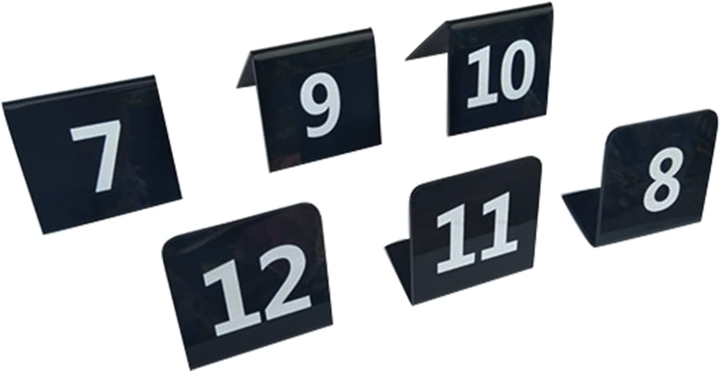 EBZFASO Acrylic Table Numbers, Double-Sided,Easy Clean,For Events(1 to 50)