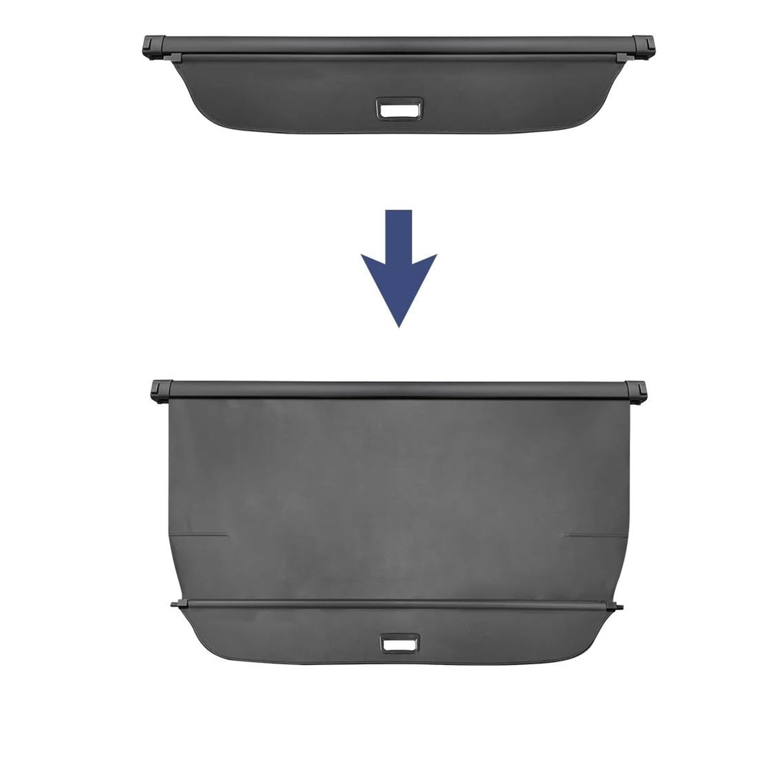Generico Posteriore Tronco Privacy Cappelliera per Volvo V70 XC70 2007-2016 Retrattile Bagagliaio Cargo Copertura Nero Impermeabile Rimovibile Scudo Privacy Accessori Auto(Pelle)