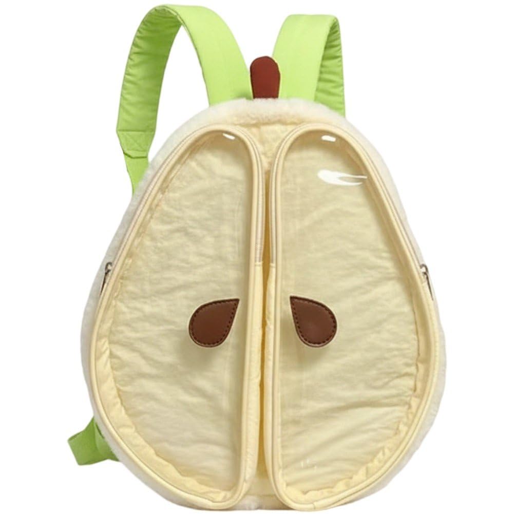 Sac à dos ita bag en peluche pomme kawaii avec pochette à épingles
