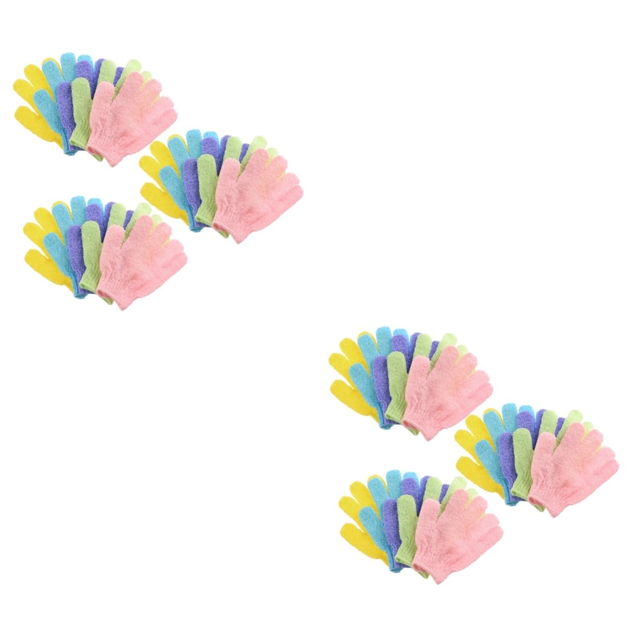 FRCOLOR 30pezzi Esfolianti Cinque Per Della Schiena e Della Colori Casual Accessorio Per La Doccia
