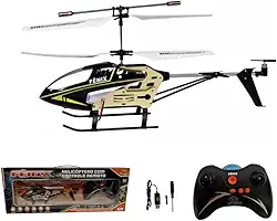 Fênix Helicóptero com Controle Remoto, 2 Canais, com Carregador USB (Preto)