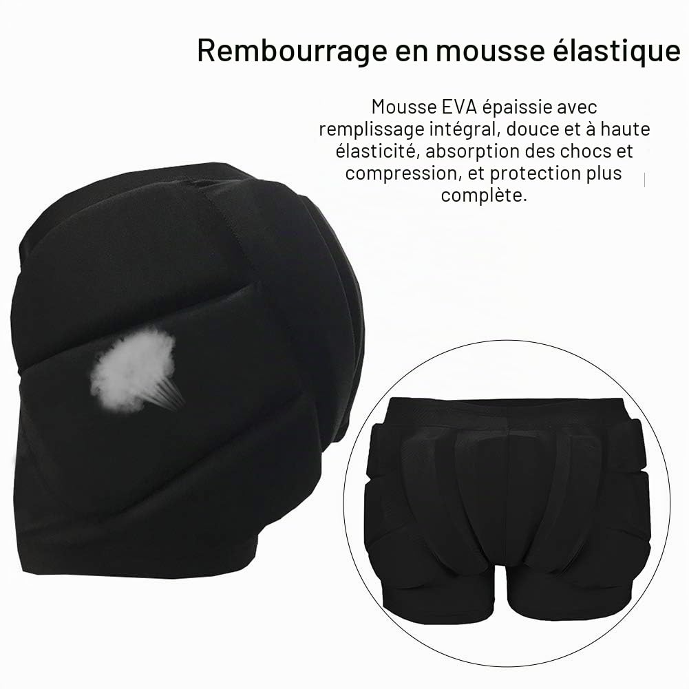 Short rembourré de protection des hanches pour enfants 3D, coussinets de protection des fesses pour snowboard, patinage