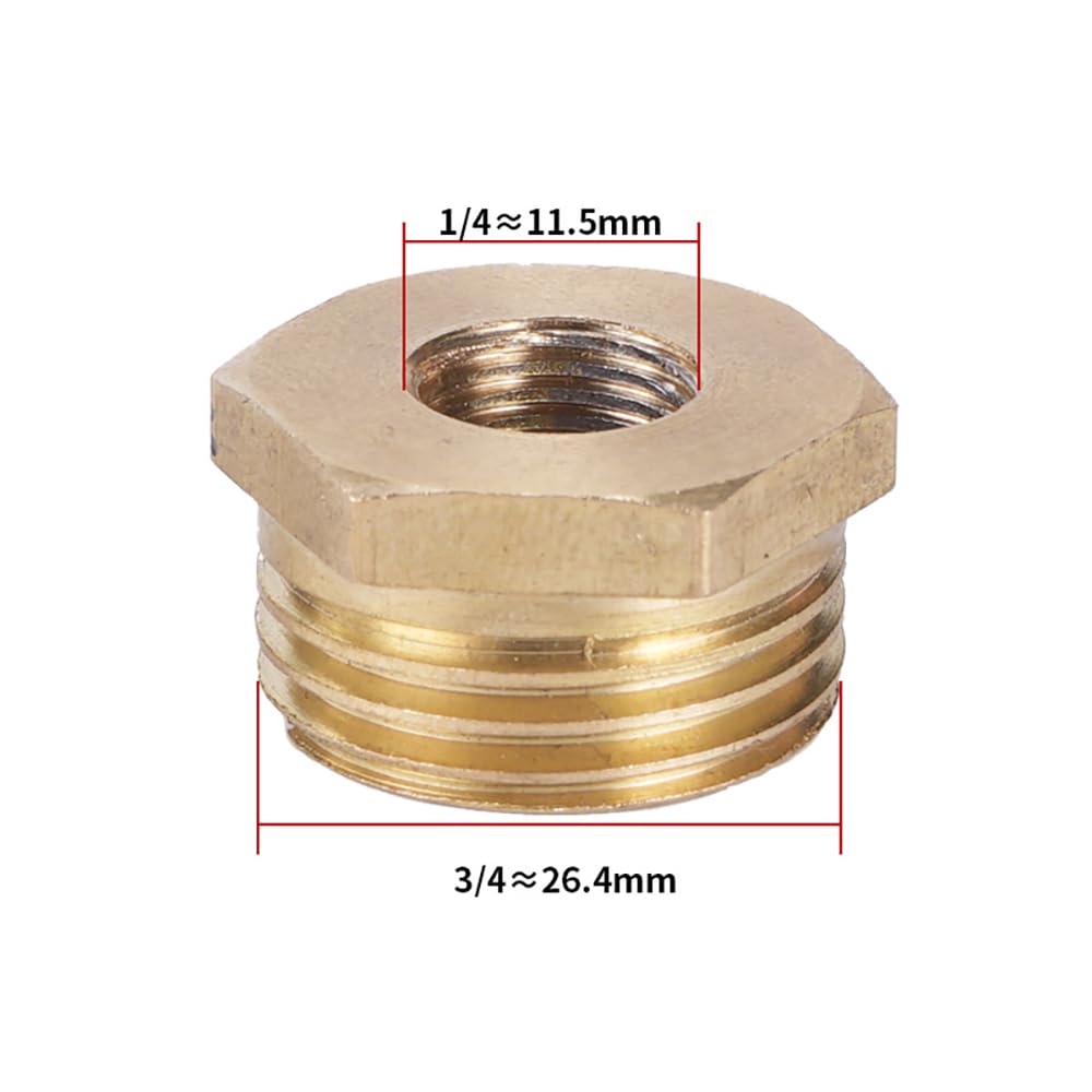 Connettore per rubinetto, connettore rapido per tubo da giardino, 3/4 pollici in ottone maschio, ugello Quick Connect adattatore, connettore acqua per