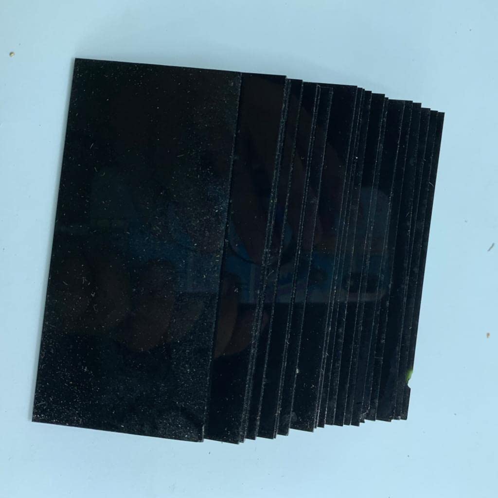 Juego de 2 máscaras de casco de soldadura de sombra 7/8, lente de cristal negro, repuesto de 2 x 4.25 pulgadas, sombra 8