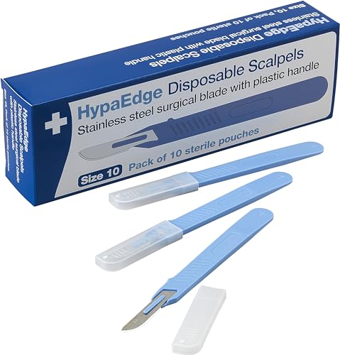 Safety First Aid Group HypaEdge Sterile Disposable Scalpels Size 10 Pack of 10