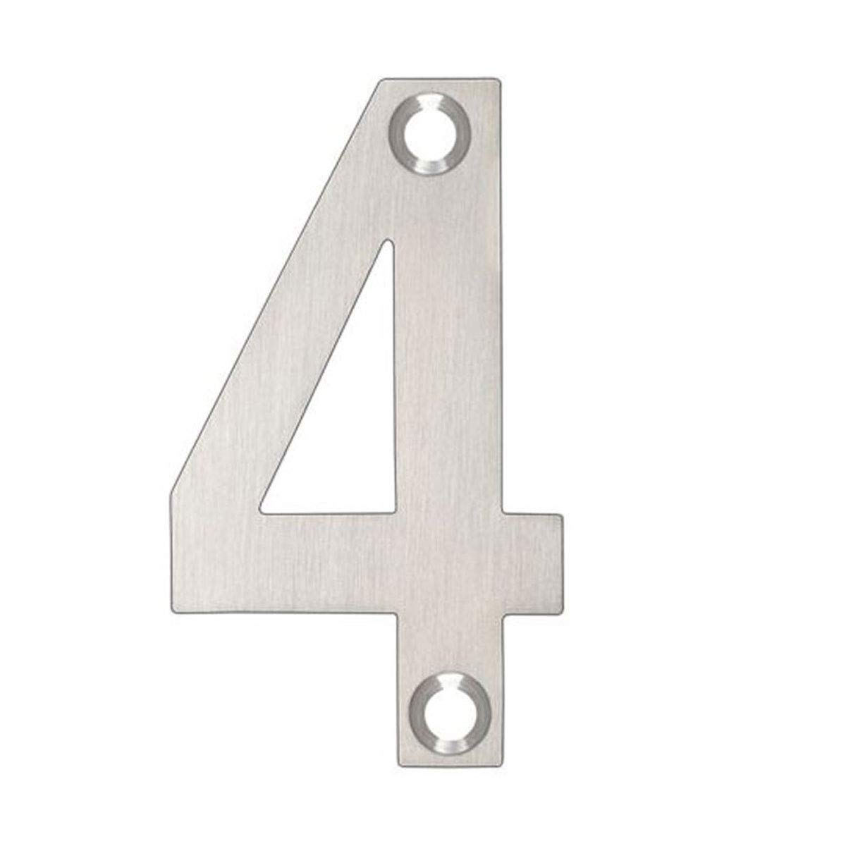 Zoo Numerals No 4-50Mm - Stainless Steel