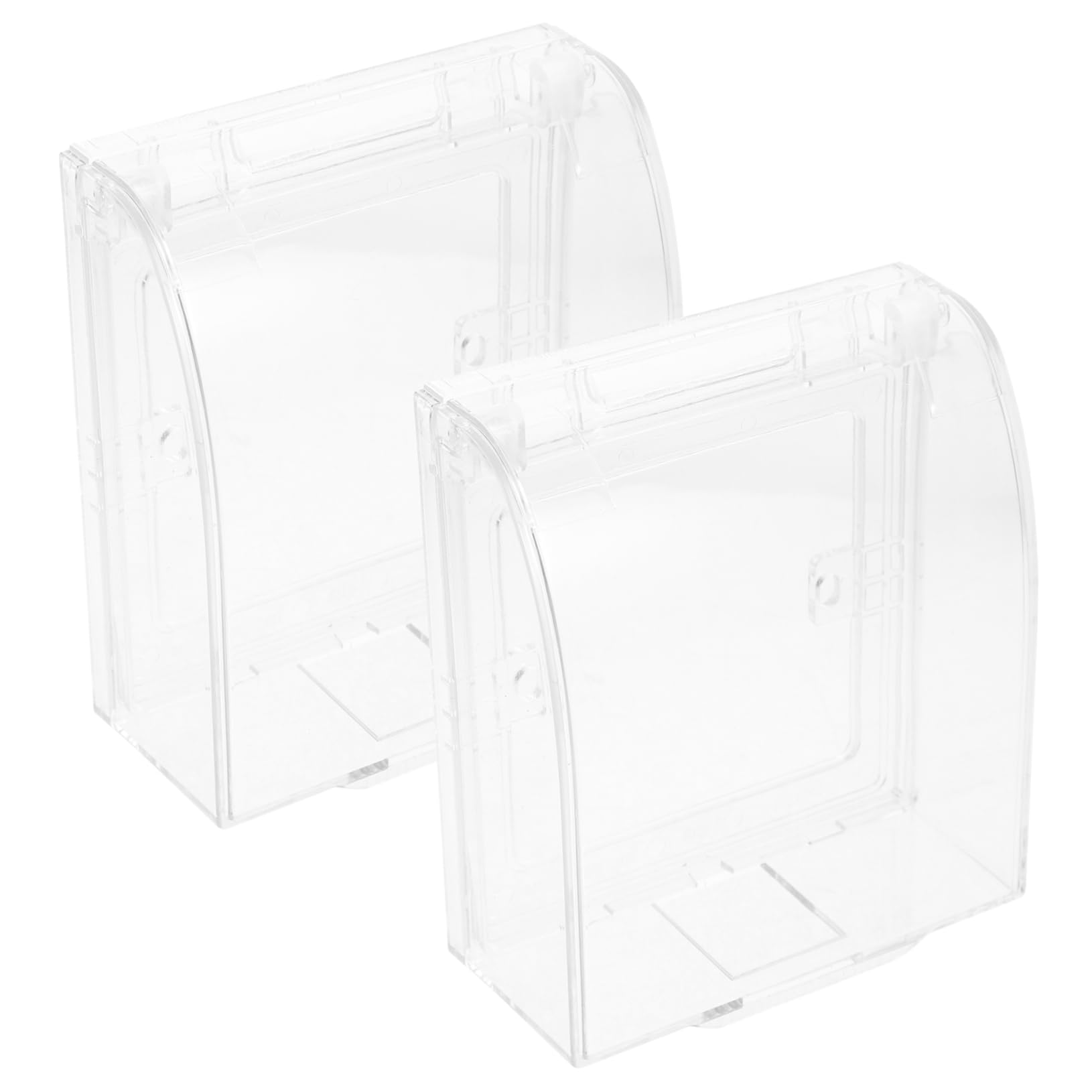 SHINEOFI 10 piezas Protector Enchufes Infantil Cubiertas Interruptor Transparente Plástico Resistente Seguridad para Pared Eléctrico Niña