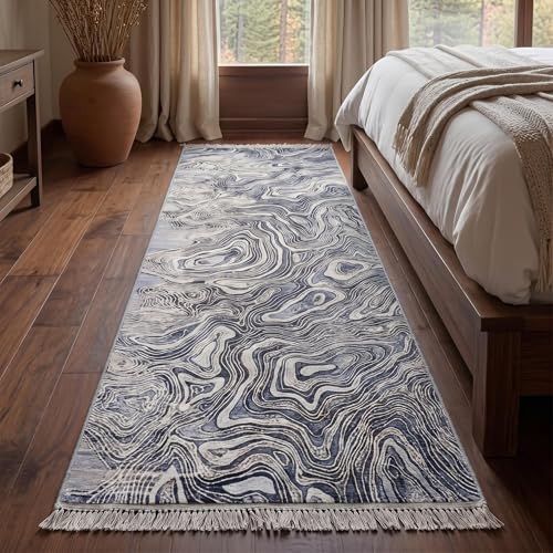 Image of Medallion Vintage Look Carpet for Living Room Bedroom Dining Room | Washable Area Rug with Non Slip TPR Backing | Modern Floor Carpet for Home(Design02-3x5 Feet)
