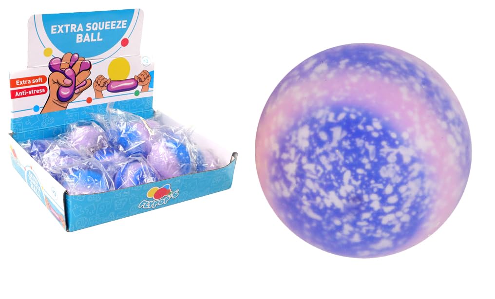 FLYPOP'S - Balle Animal Anti-Stress - Jeu de Kermesse - 034278 - Modèle Aléatoire - Plastique - Enfant - Adulte - Rééducation - Jouet Sensoriel - Cadeau - Anniversaire - À Presser - À Partir de 3 Ans