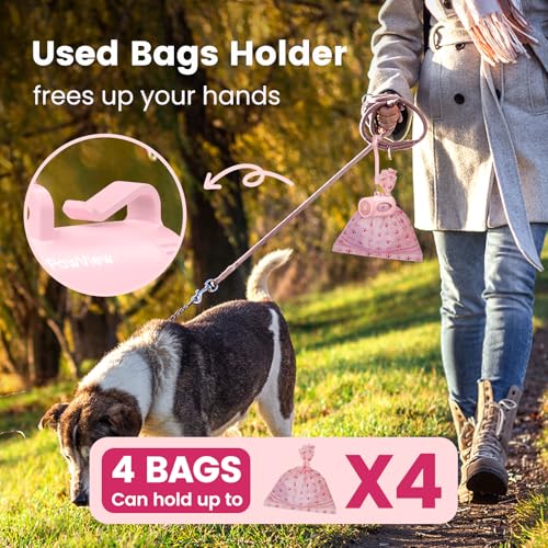 Smart Dog Poop Bag Holder with Built-In Hands-Free Hook for filled poop Bags Waterproof and Lightweight Dispenser - Image 4