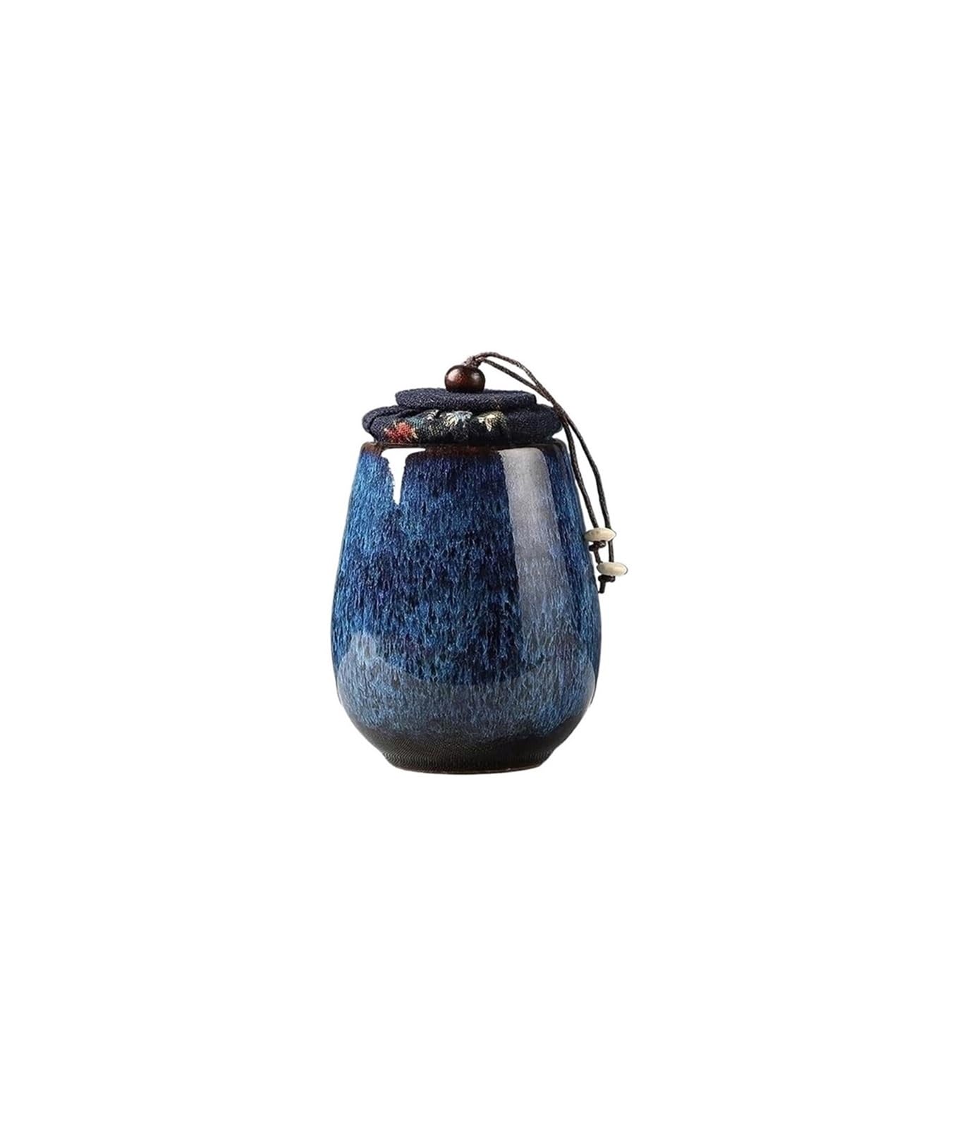 FGJsfhrDTU Glass Storage Jars, Blue Small Storage Tank Candy Jar Tea Container Organizer