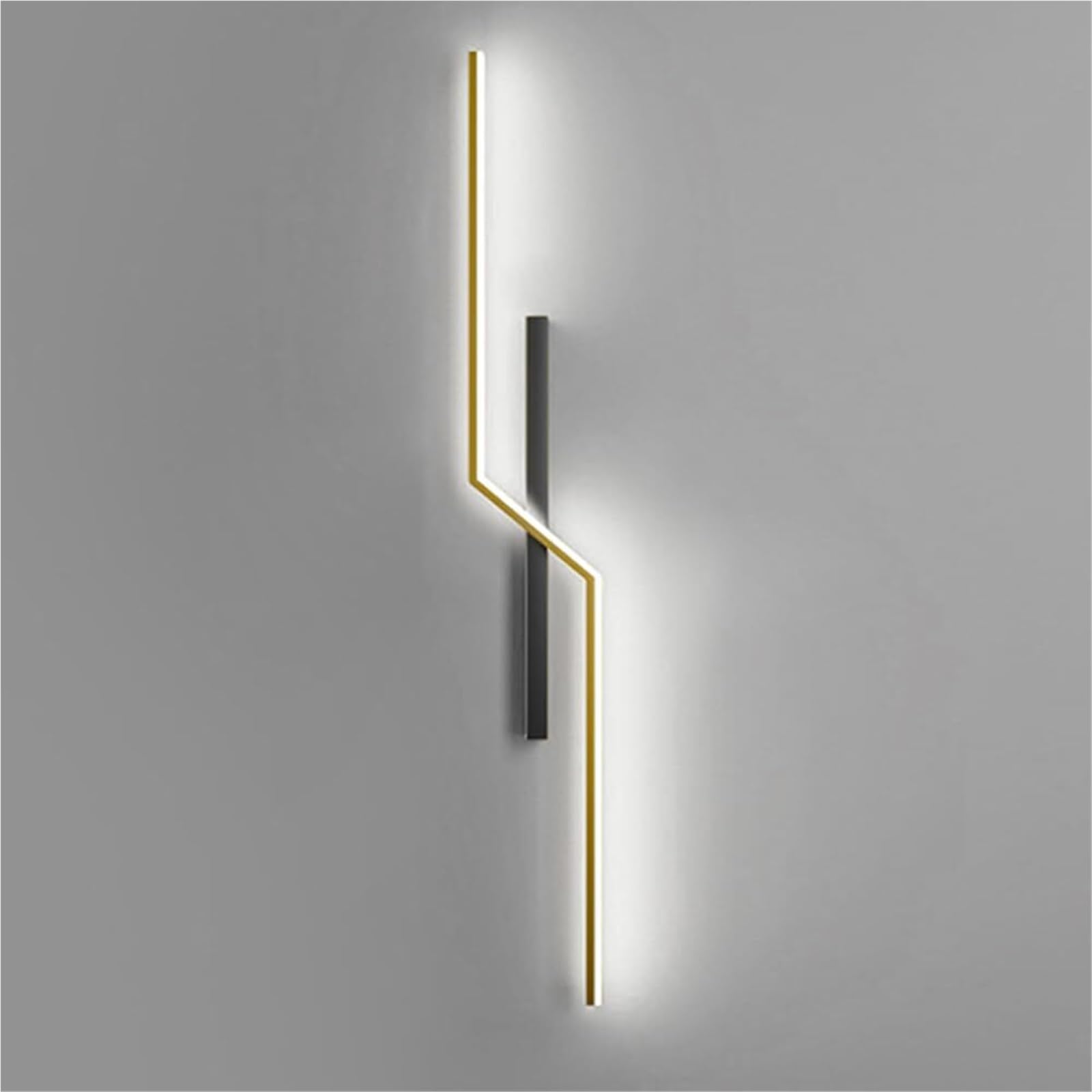 FZQSXAZU Dimmable LED Wall Sconce 3000K-6000K Adjustable Light Minimalist Design with Remote Control Modern Linear Lamp for Home Decor and Ambient Lighting