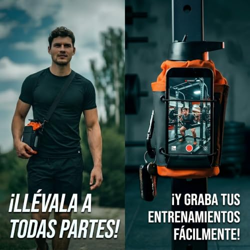 Bolsa magnética para botella con soporte de bastidor de 3 kg para llaves y móvil 7