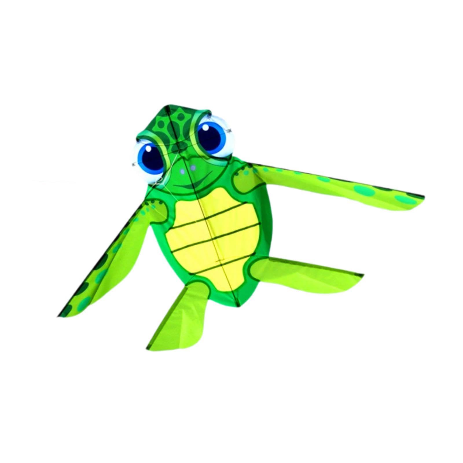 Colaxi Turtle Shaped Kite Leisure Sports Game Easy Control with String Large Size Toy for Boys Girls Lawn Kids Adults Trips Backyard