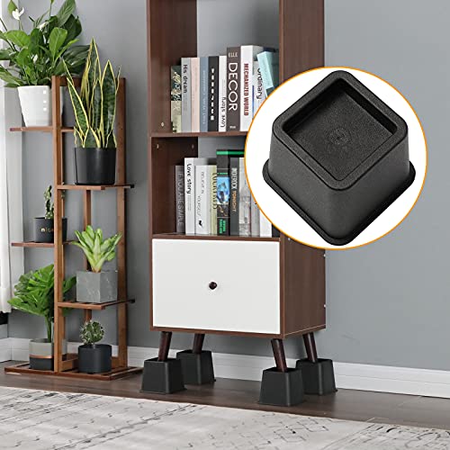 Bed Risers 3 Inch, Heavy Duty Square Furniture Frame Lift For Couch, Chair, Desk, Sofa And Bunk Bedpost, Set Of 4 #TOP6