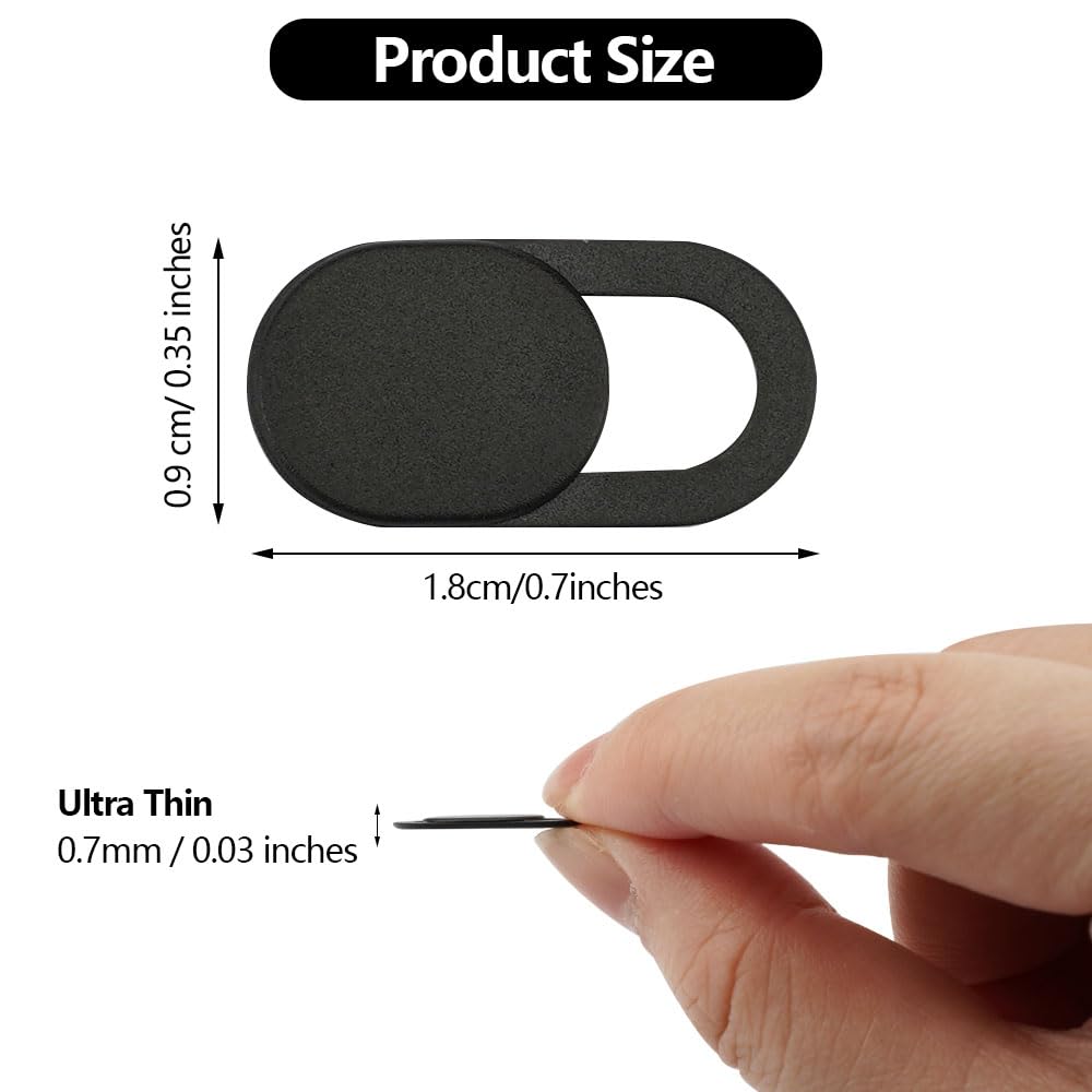 50 Pezzi Copri Webcam, Webcam Cover Slider, Ultra Sottile Camera Cover, per Computer Portatile, Computer, Smartphone, Tablet, Protezione Efficace per la Vostra Privacy