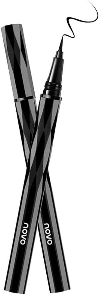 Waterproof Liquid Eyeliner, Slim Eye liner Lasting Drama Liquid Eyeliner Pen, Makeup tools (BLACK)