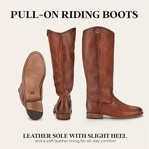 Miniatura 6 de Frye Melissa Button 2 - Botas altas con estilo ecuestre para mujer, hechas de cuero vintage y resistente con herrajes de metal antiguo y suela de