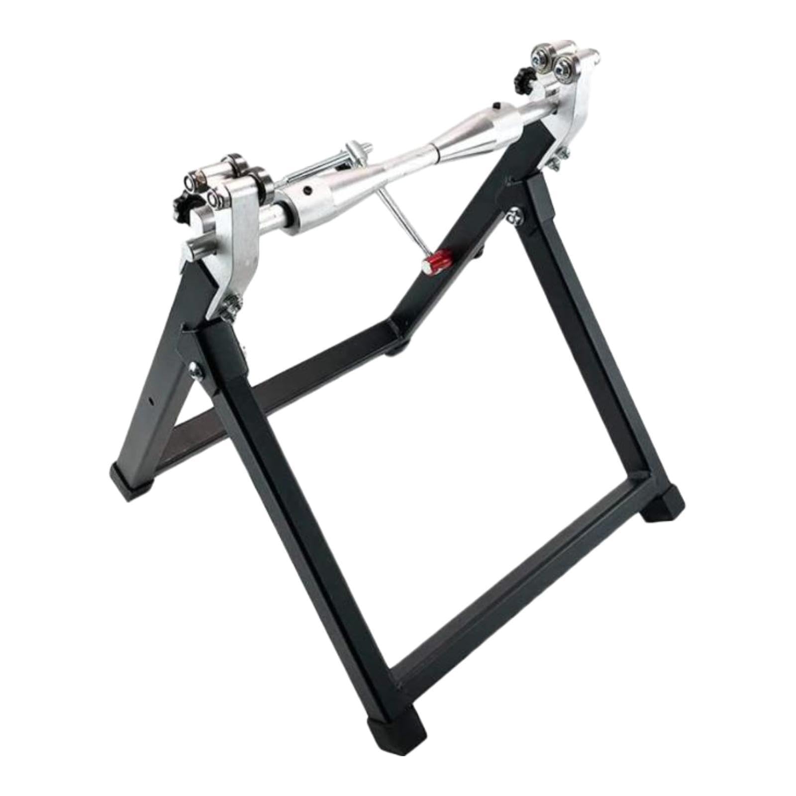 Oshhni Equilibrador de ruedas para motocicletas Soporte para equilibrar ruedas de motocicletas Accesorios estables para trabajo pesado Herramienta para, Plata