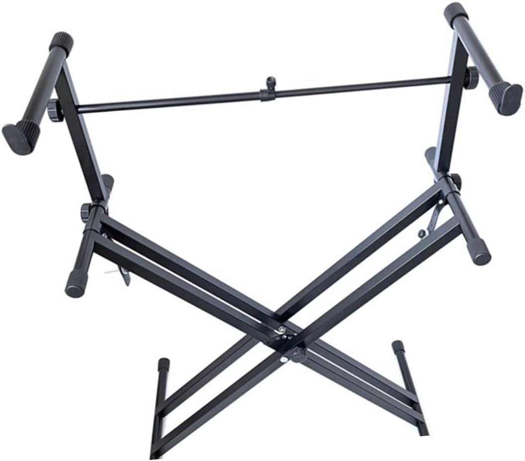 Adjustable Keyboard Holder Rack Ergonomic Electronic Piano Stand Lightweight Portable Design for Travel Finish