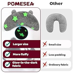 Dog-Calming-Pillow-Glow-in-The-Dark-Soft-Dog-Neck-Pillow-U-Shaped-Pillow-for-Dogs-Cats-Machine-Washable-Pet-Calming-Toy-Joint-Relief-Sleeping-Improve-for-Pets-Gray-M - Cucciolini Doodles   Dog-Calming-Pillow-Glow-in-The-Dark-Soft-Dog-Neck-Pillow-U-Shaped-Pillow-for-Dogs-Cats-Machine-Washable-Pet-Calming-Toy-Joint-Relief-Sleeping-Improve-for-Pets-Gray-M