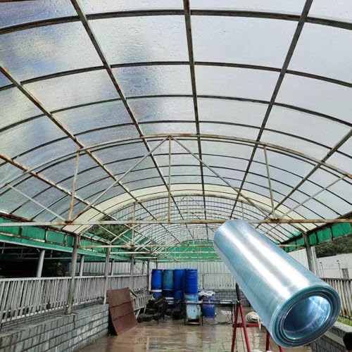 ZIGTUEI Lámina para Techos De Policarbonato, Placas De Policarbonato para Techos, Rollo De Paneles para Tejado 1mm, para Invernadero, Marquesina, Cochera(1mx30m/3.3x98.4ft)