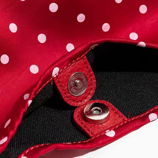 Polka Dot Hobo Bag for Women Satin Tote Tie Handbags Shoulder Purse Large Satchel for Travel Work4