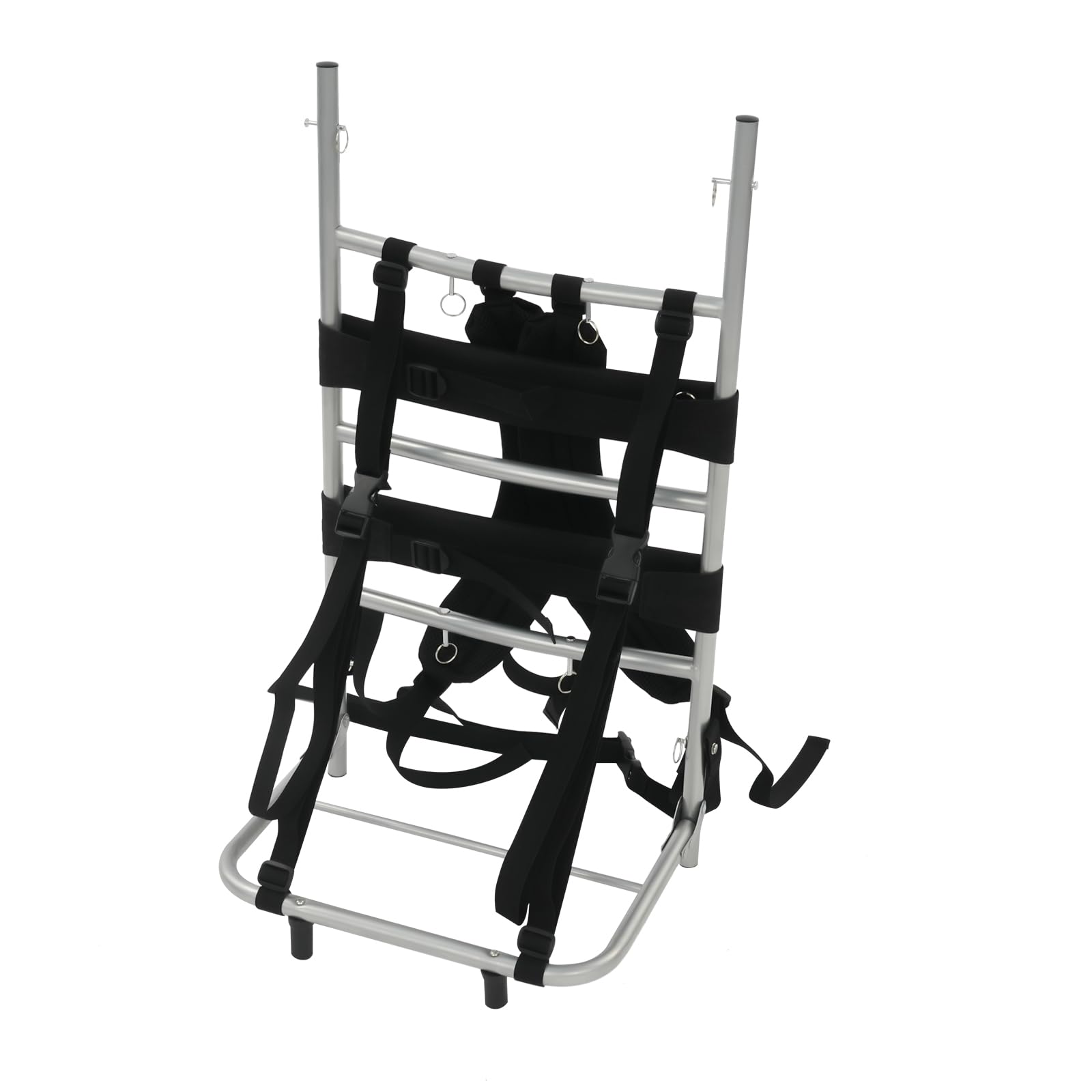 Rama plecaka, aluminiowa rama, składana rama torby z regulowanymi paskami, ciężka rama do noszenia na wędrówki i kemping, do 20 kg