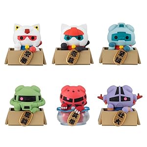 メガハウス(MegaHouse) MEGA CAT PROJECT 機動戦士ガンダム 機動戦士ニャンダム☆LUCKYCAT 【BOX】 約60mm PVC製
