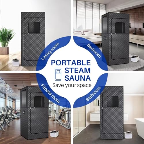 Sauna portable à domicile avec générateur de vapeur 2,6L et télécommande