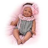 The Ashton-Drake Galleries Alanna with Hand-Rooted Hair So Truly Real® Lifelike & Realistic African-American Newborn Baby Doll 18-inches
