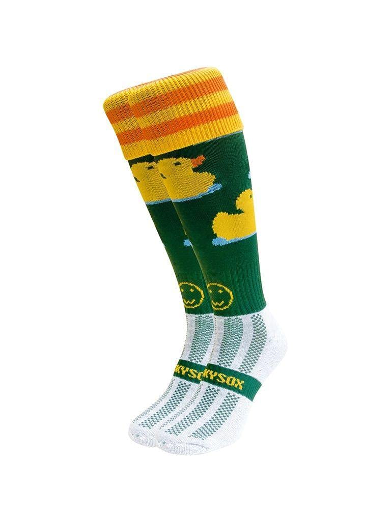 WackySox Bee Happy Knee Length Sports Socks, Rugby Socks, Hockey Socks