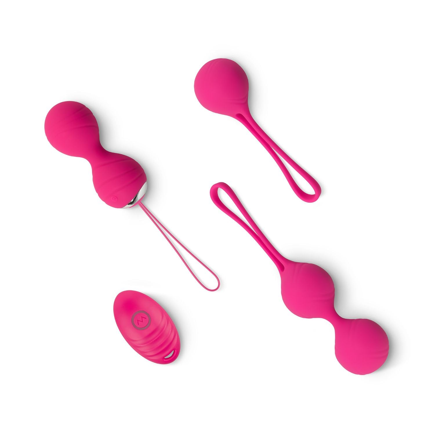 Ensemble de boules de Kegel avec télécommande - Rose