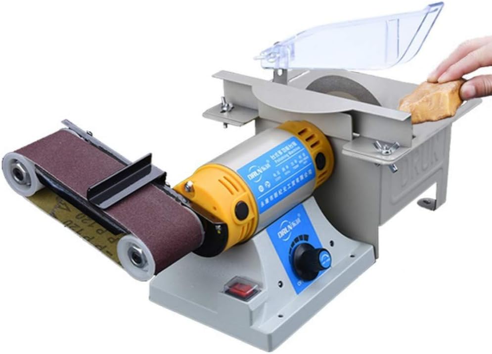 110V Electric Mini Bench Lathe Multi-functional Table Saw Blade Woodworking Cutting Polishing Carving Machine