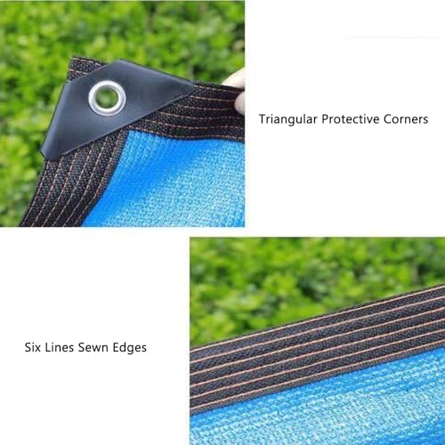 Maille bleue pour fleurs de jardin : filet d'ombrage 8x16m extérieur