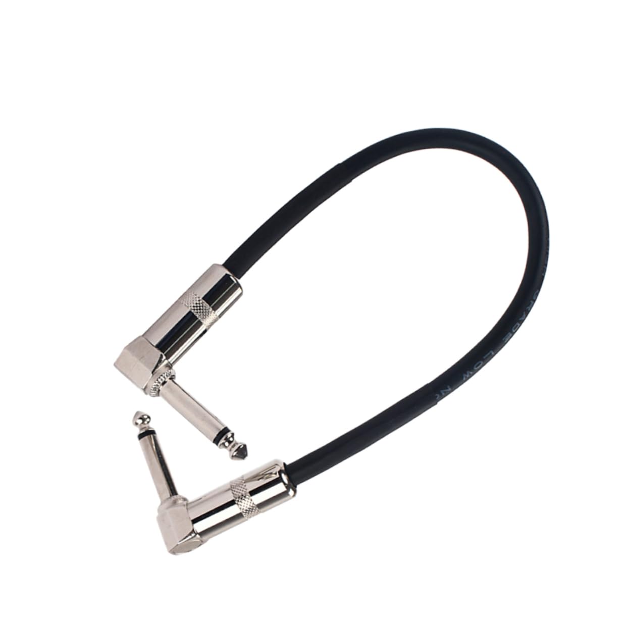 Wakauto Patch Cables for Guitar Pedals 30cm Length Professional Connectors Low Capacitance PVC for Sound