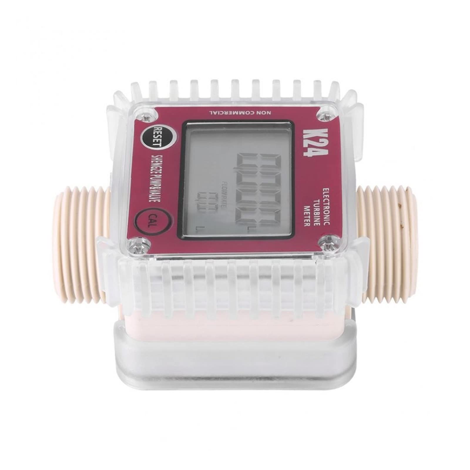 Contalitri Acqua, 1PC K24 Turbina Digitale Gasolio Flussometro Carburante Calibro for Prodotti Chimici Acqua Liquida Calda