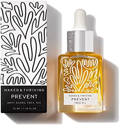 Naked & Thriving Prevent Anti-Aging Facial Oil - Organic, Vegan, All-Natural Skin Care & Face Oil (1.18 oz/35 mL)