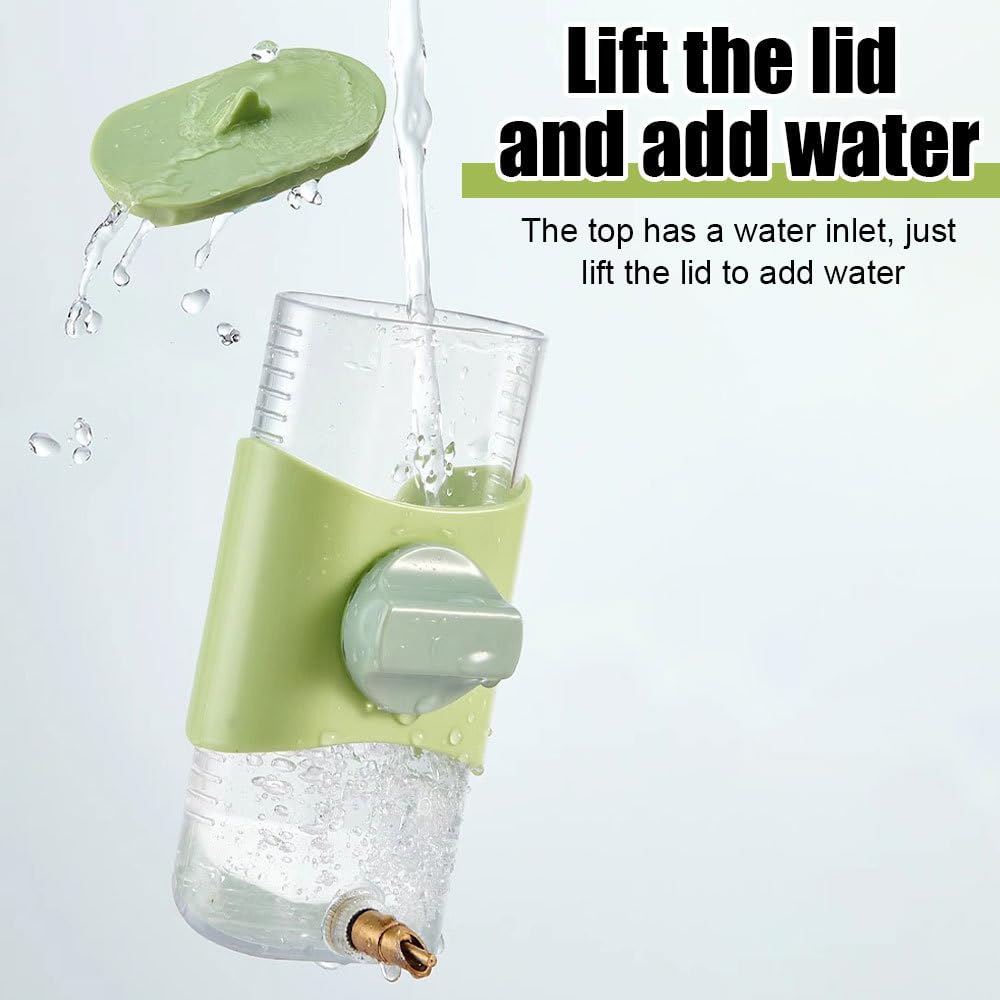 Dispensador de agua para loros, alimentador automático de agua para pájaros de 9.5 onzas con cubierta superior para cacatúas, tortolitos, periquitos