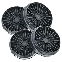 vhbw 4x Activated Carbon Filter compatible with Neff D62PBCONOE/02, D65IEE150/02, D62PBCONO0/01, D62PBCONOB/01, D62PBCOND/02 Extractor Hood - 19 cm