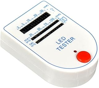 Testeur LED portable pour un test rapide de 2 ampoules LED 150 mA, affiche la luminosité et la couleur de la lueur