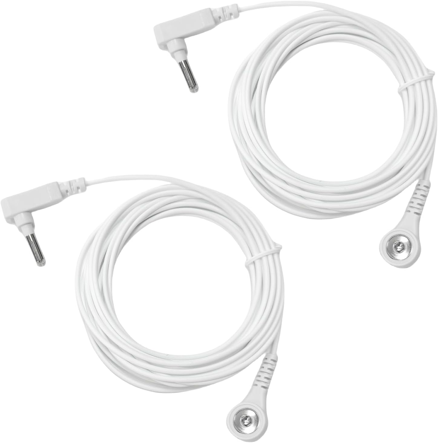 2 Pack Grounding Wires, 15 Ft Grounded Cords for Replacement Grounding Sheets Cable, Fits All Popular Grounding Products, Such as Grounding Pads, Pillowcase, Wristbands