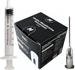 Seringa 3ml Slip Com Agulha 25x0,70mm Intramuscular 100un 3 Ml