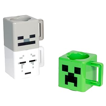 Paladone Minecraft Stacking Coffee Mugs Set of 3