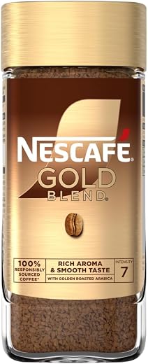 NESCAFÉ GOLD Instant Coffee,Fervor Winter Design Edition, Rich Aroma &amp; Smooth Taste, Intensity 7, Golden Roasted Arabica C...