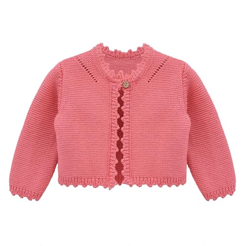 Image of Lilax Baby Girls' Long Sleeve Shrug, Knit Girls Cardigan, Childrens Bolero