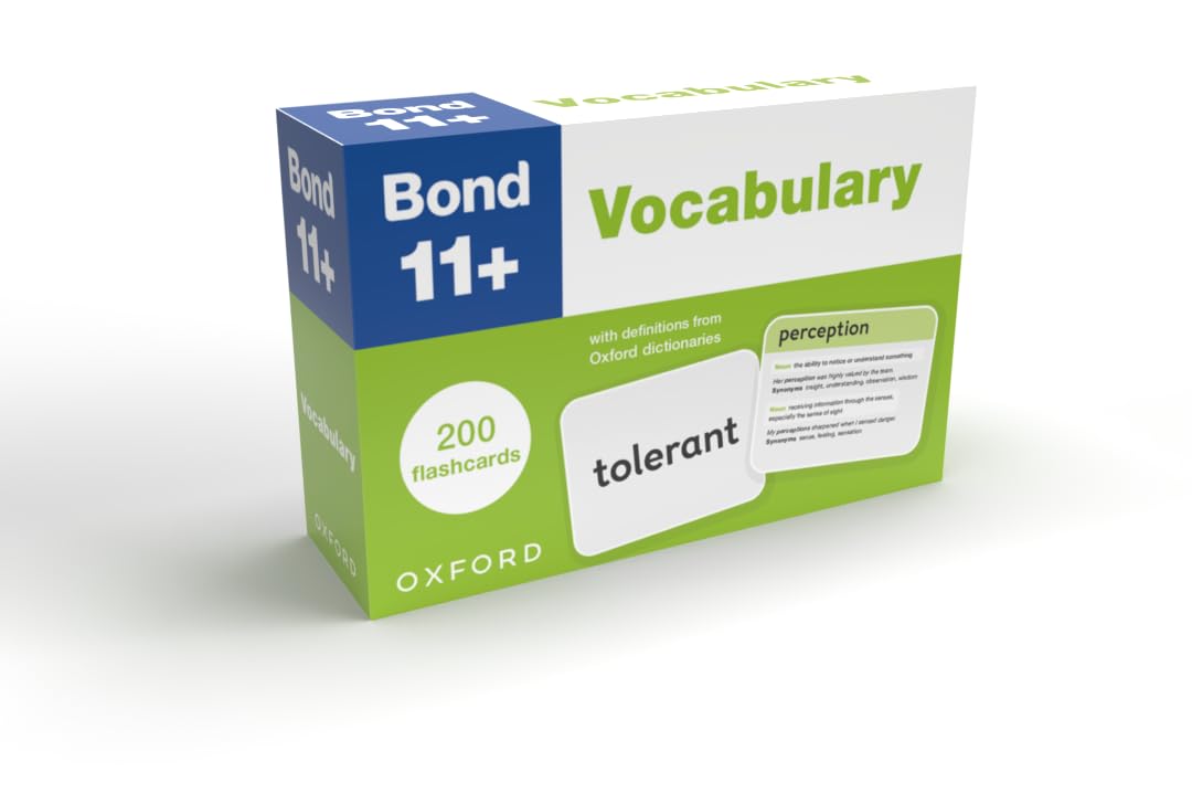 Bond 11+ Vocabulary Flashcards: 200 flashcards ready for the 2026 exams (for GL Assessment & other 11 plus exams)