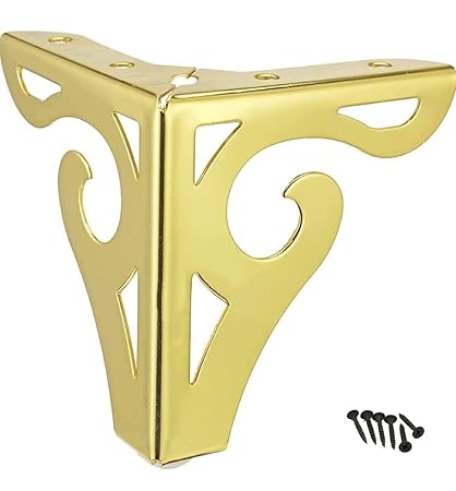Zohra Hardware 4PC Metal Designer Shaped MGFurniture Legs, Latest Style Coffee Table Sofa Feet Kitchen Table Legs Bathroom Cabinet Cupboard Feet, DIY Furniture Hardware