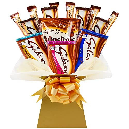 Luxury Chocolate Bouquet Hamper Gift Full of Galaxy Favourites