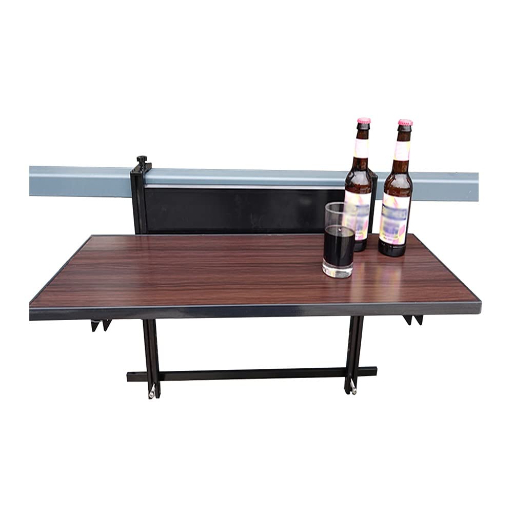 Table suspendue pliante pour balustrade de balcon réglable solide